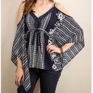 ‼️LAST‼️Kimono Cold Shoulder Top